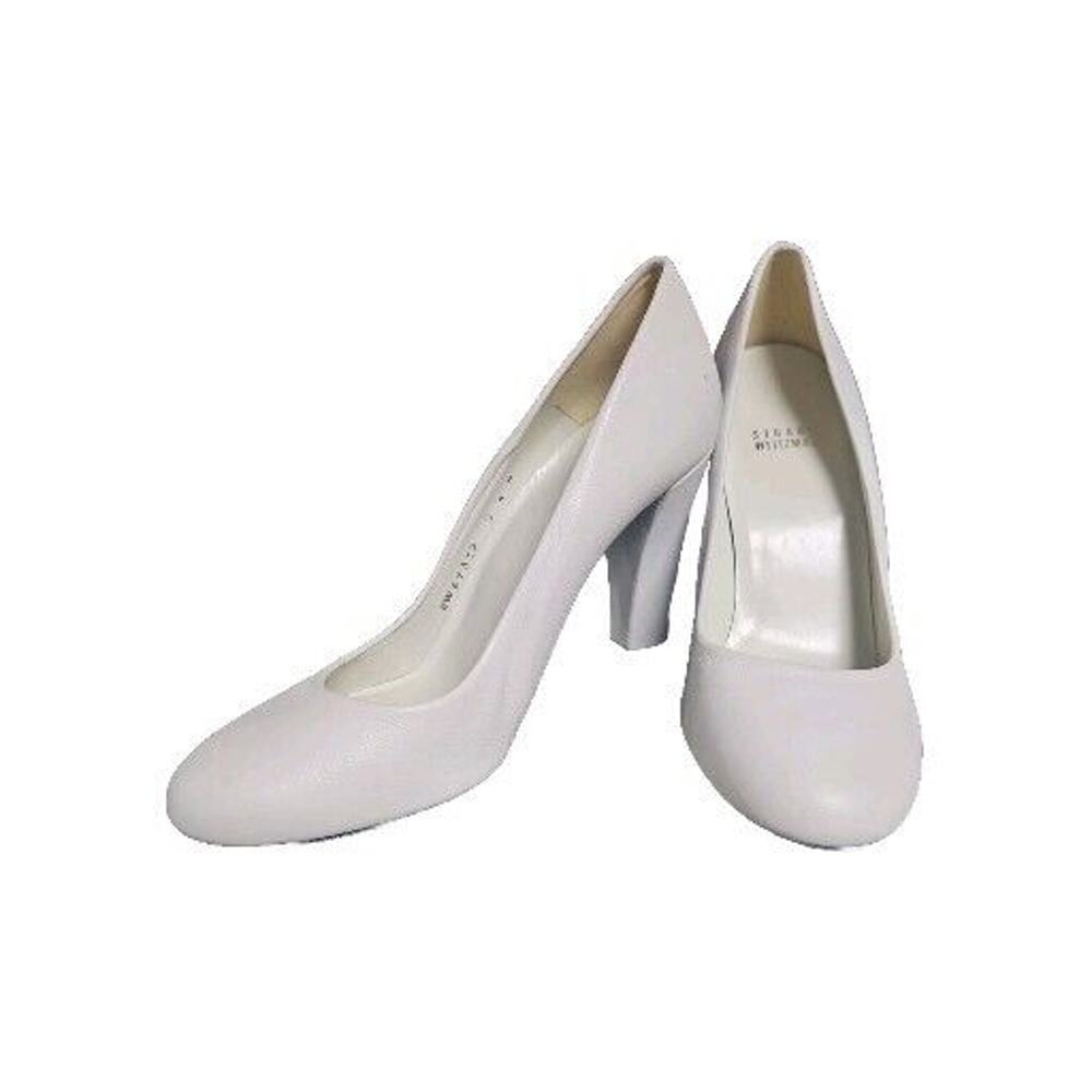 Stuart Weitzman Pump Sz 8.5 M White Pumps Leather Soles